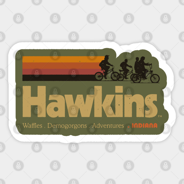 Visit Hawkins Indiana Vintage 80's TV Series Stranger Things